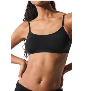 Alo Yoga Black Sheer Glow Bralette NWT Size M